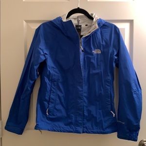 Blue North Face Rain Jacket/Coat, EUC, Size XS